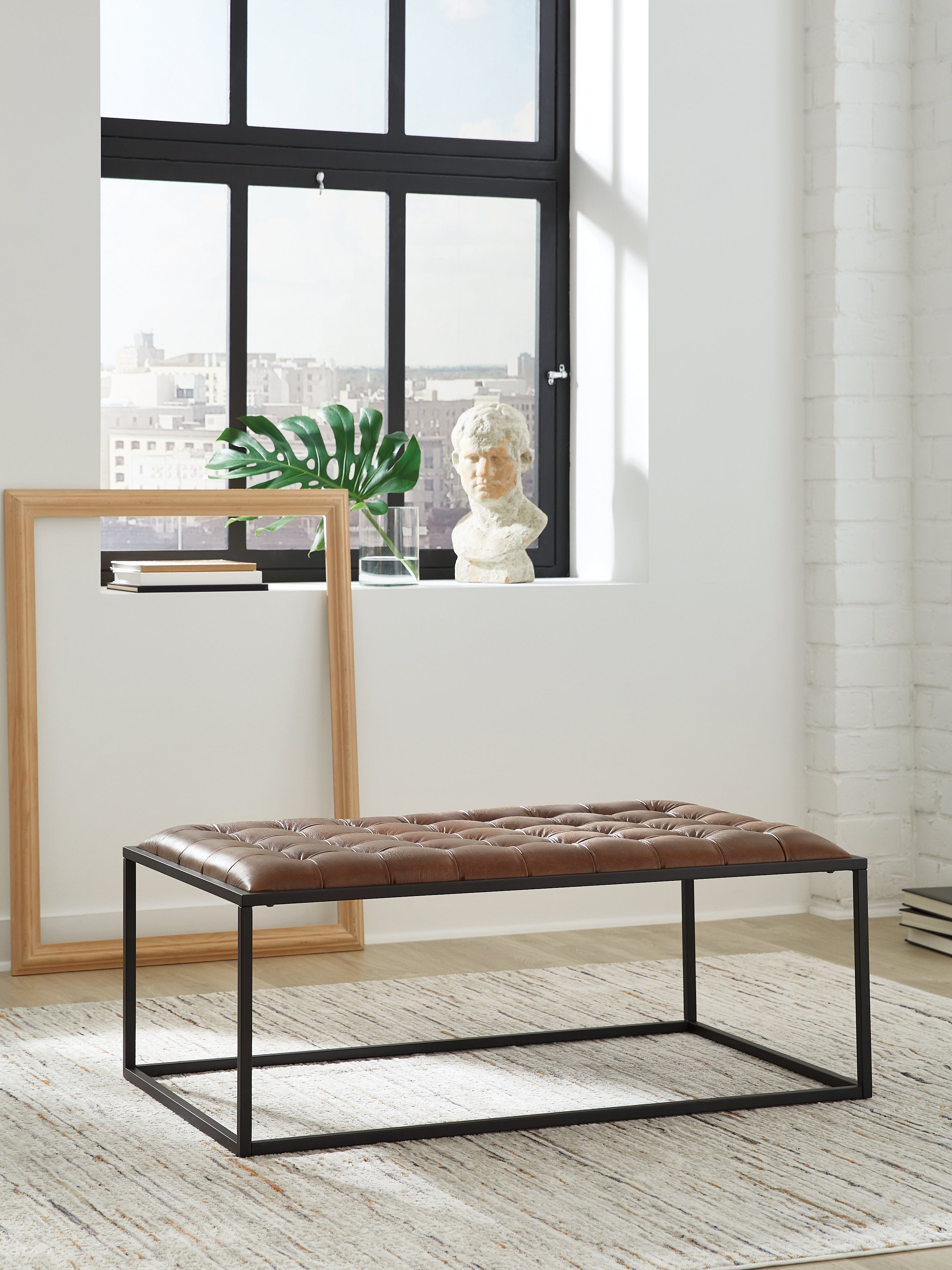 Best Furniture Outlet - Ashley Furniture - Junsor Living Room - Cocktail Ottoman - A3000826
