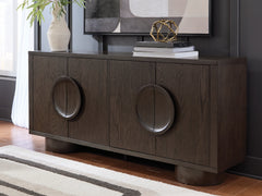 Best Furniture Outlet - Ashley Furniture - Veeda Accent Cabinet - Accent Cabinet / Dark Brown - A4000703