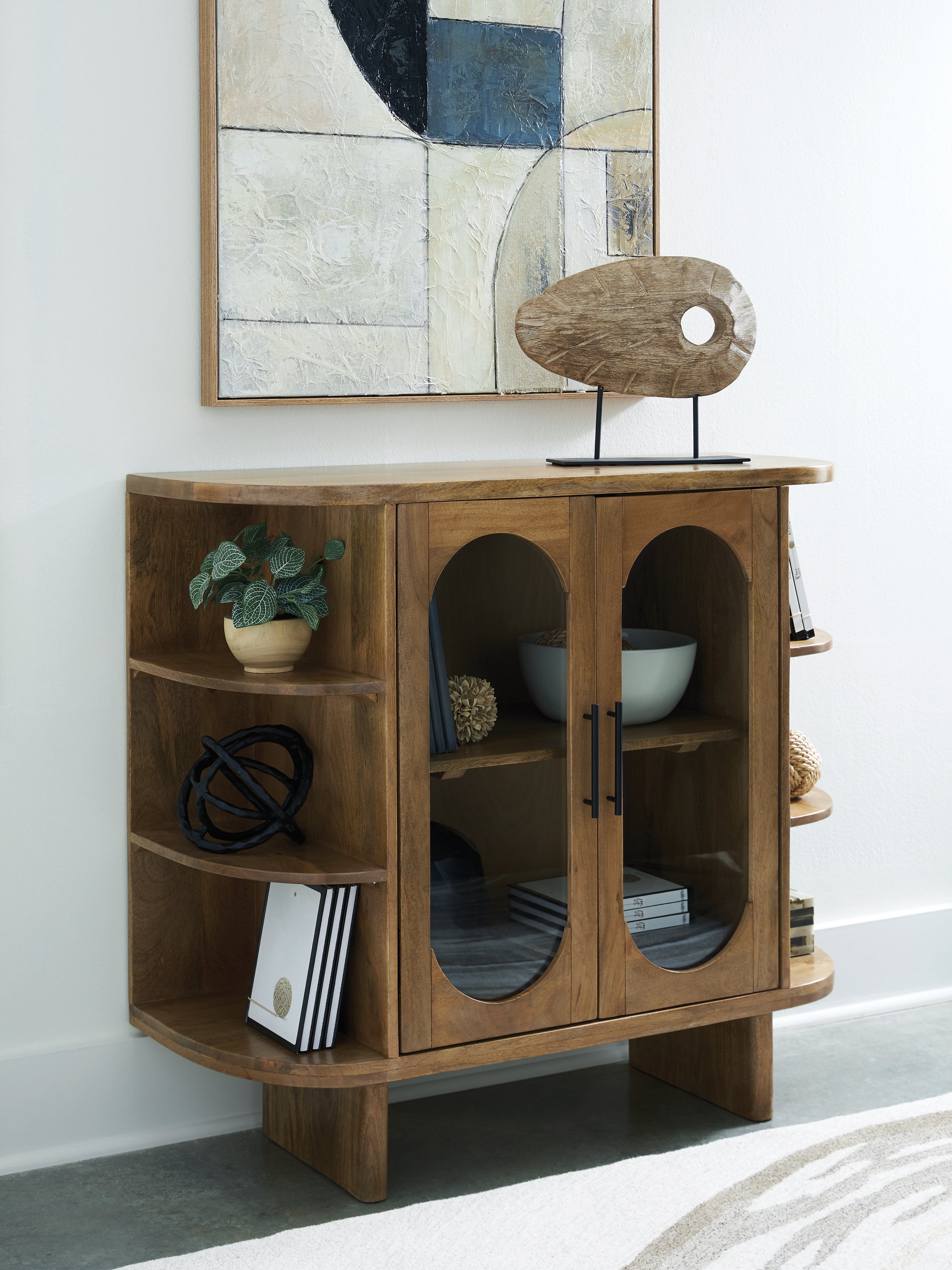 Best Furniture Outlet - Ashley Furniture - Niall Accent Cabinet - Accent Cabinet / Light Brown - A4000707