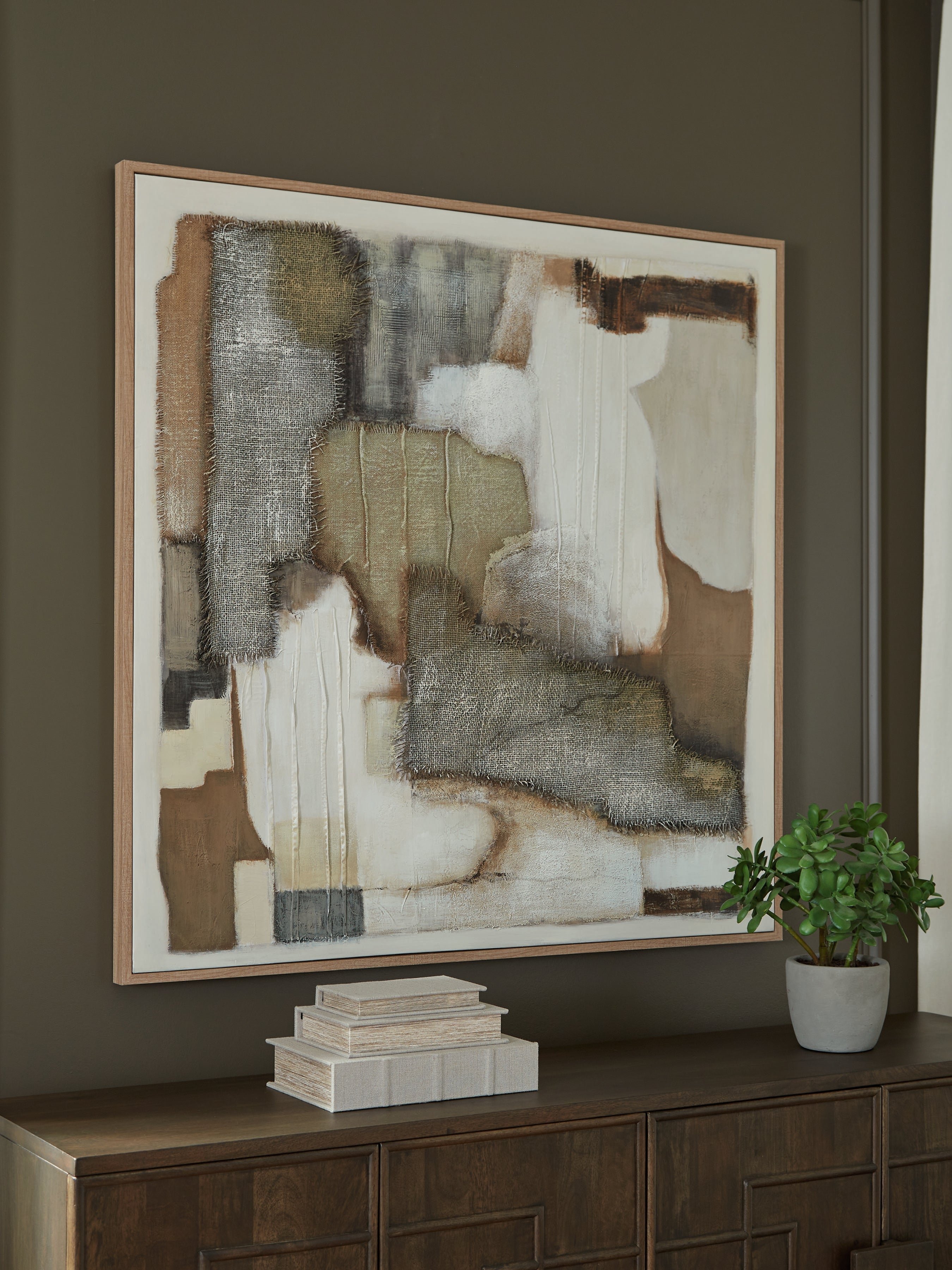 Best Furniture Outlet - Ashley Furniture - Wylander Wall Decor - Wall Art / Tan/Brown/Gray - A8000497