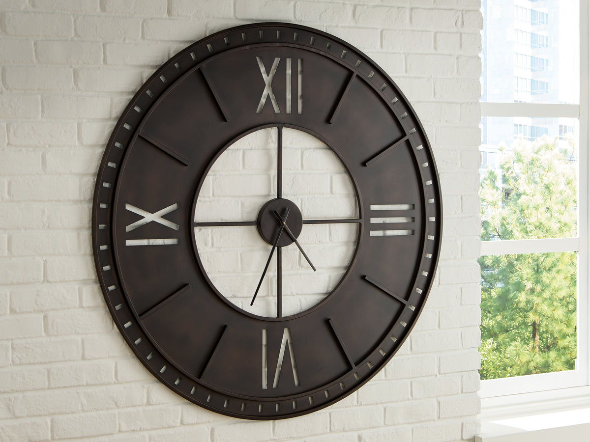 Best Furniture Outlet - Ashley Furniture - Lytle Wall Decor - Wall Clock - A8010453