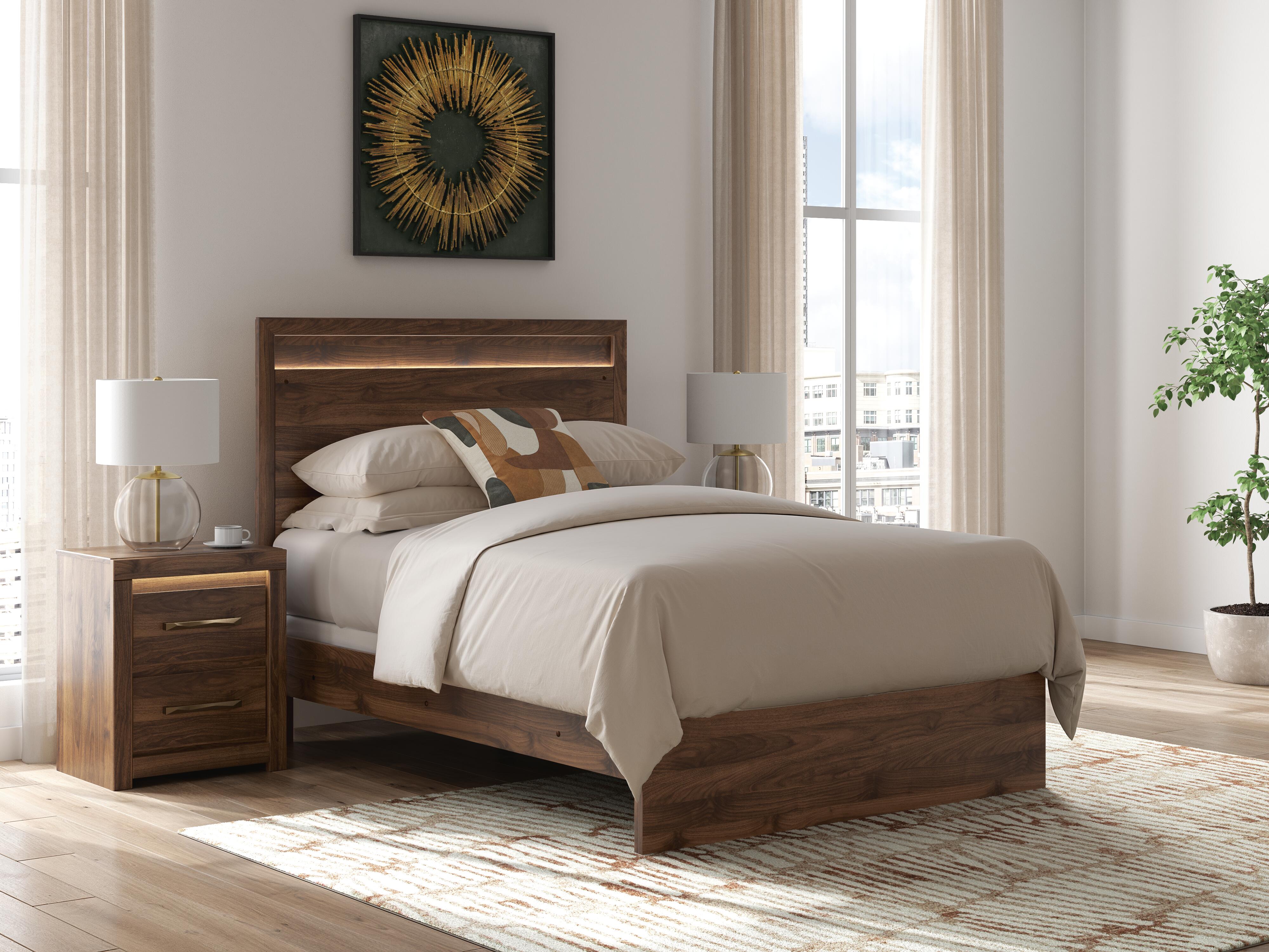 Best Furniture Outlet - Ashley Furniture - Janfyn Bedroom - Full Panel  Bed / Brown - PCB1010B18