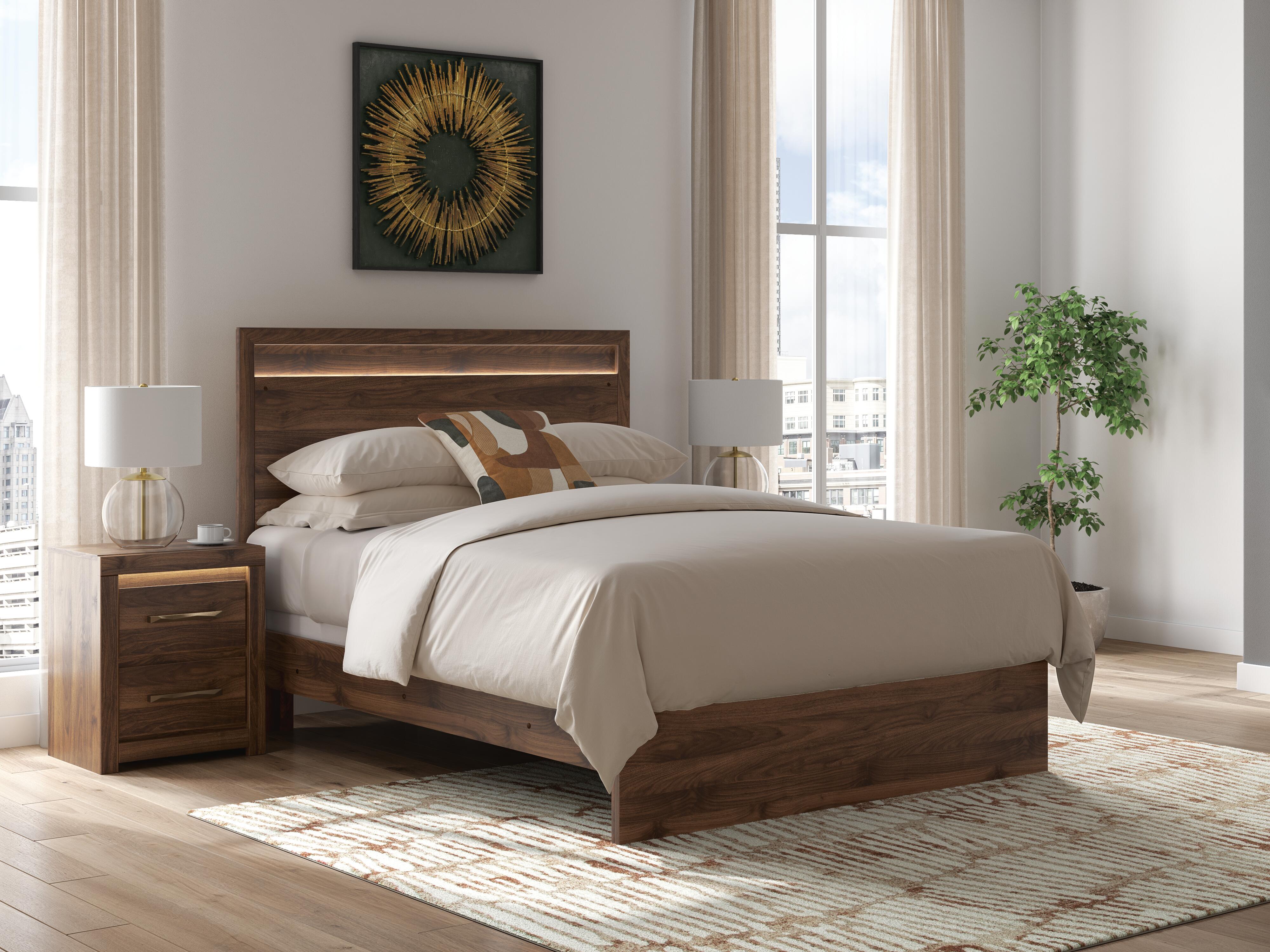 Best Furniture Outlet - Ashley Furniture - Janfyn Bedroom - Queen Panel Bed / Brown - PCB1010B2