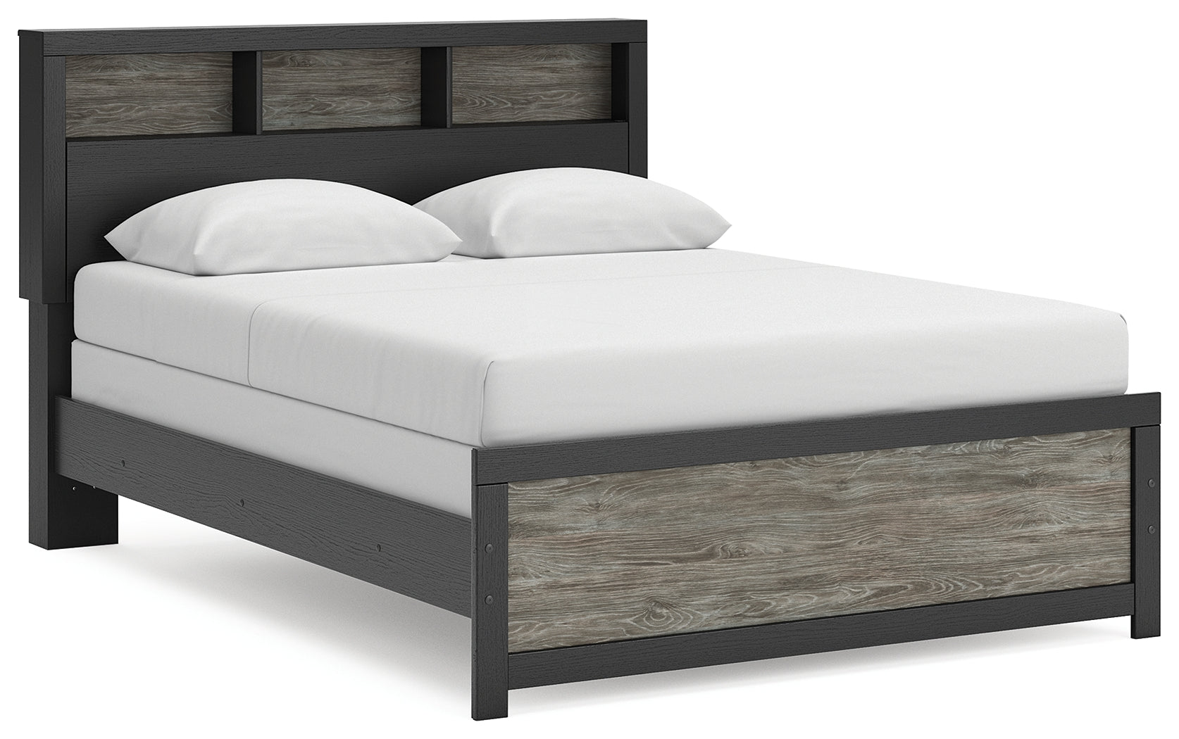 Best Furniture Outlet - Ashley Furniture - Broachmyn Bedroom - Queen Bookcase Bed / Black/Gray - PCB1118B2