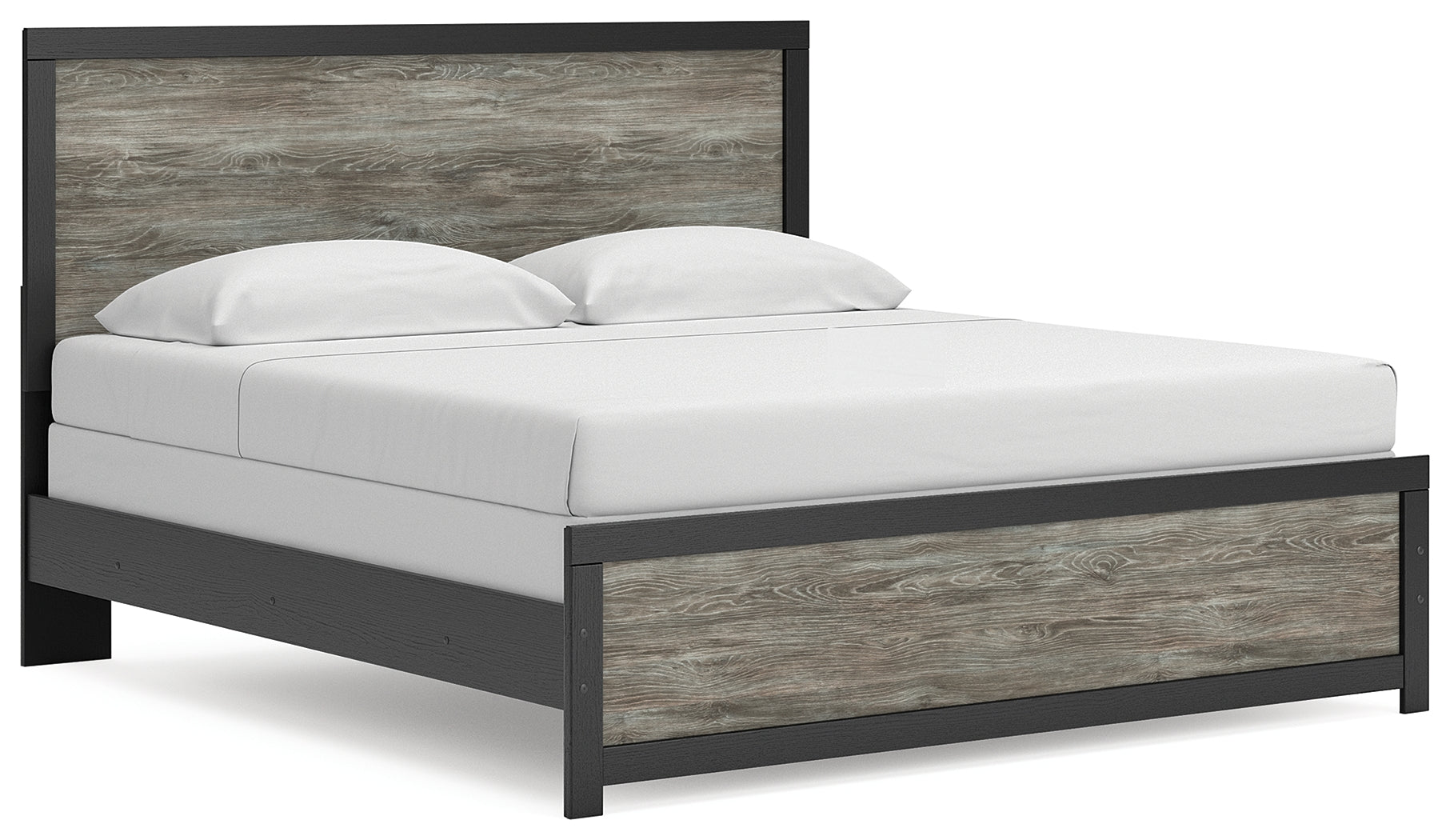 Best Furniture Outlet - Ashley Furniture - Broachmyn Bedroom - King Panel Bed / Black/Gray - PCB1118B7