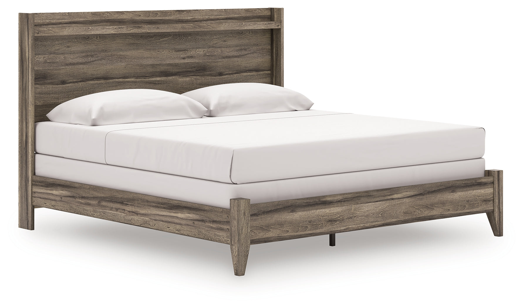 Best Furniture Outlet - Ashley Furniture - Elbrim Bedroom - King Panel Bed / Brown - PCB2005B6