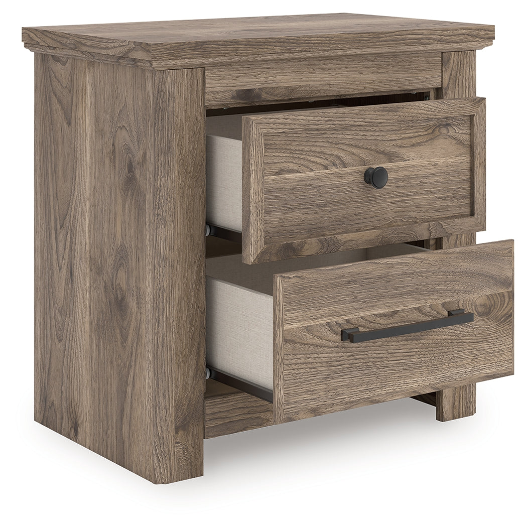 Best Furniture Outlet - Ashley Furniture - Rusticott Bedroom - Two Drawer Night Stand / Brown - PCB2260-92