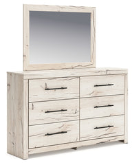 Best Furniture Outlet - Ashley Furniture - Lawroy Bedroom - Full Panel Bed with Storage / Light Natural - B2310B43