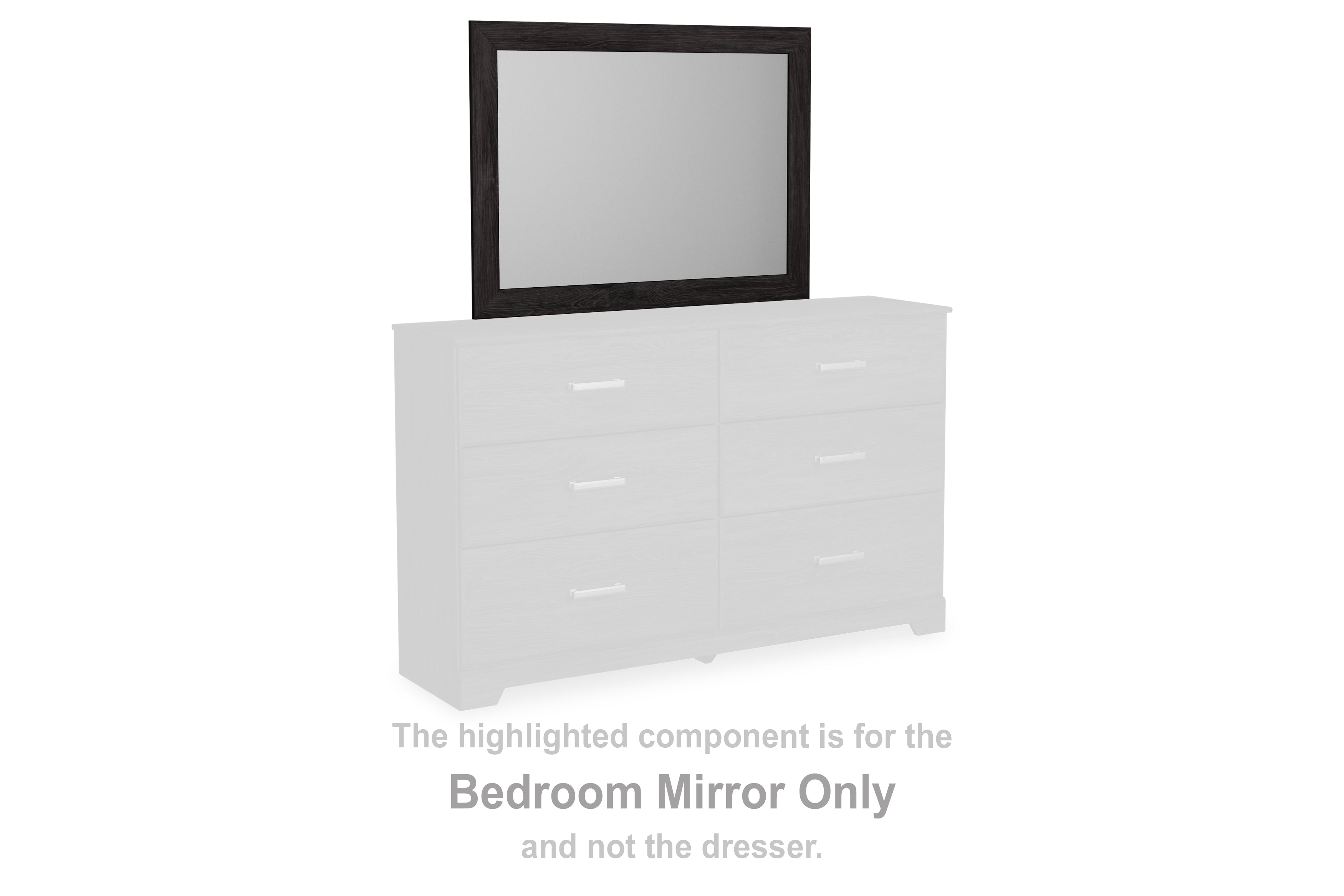 Best Furniture Outlet - Ashley Furniture - Belachime Bedroom - Bedroom Mirror / Charcoal - B2589-36