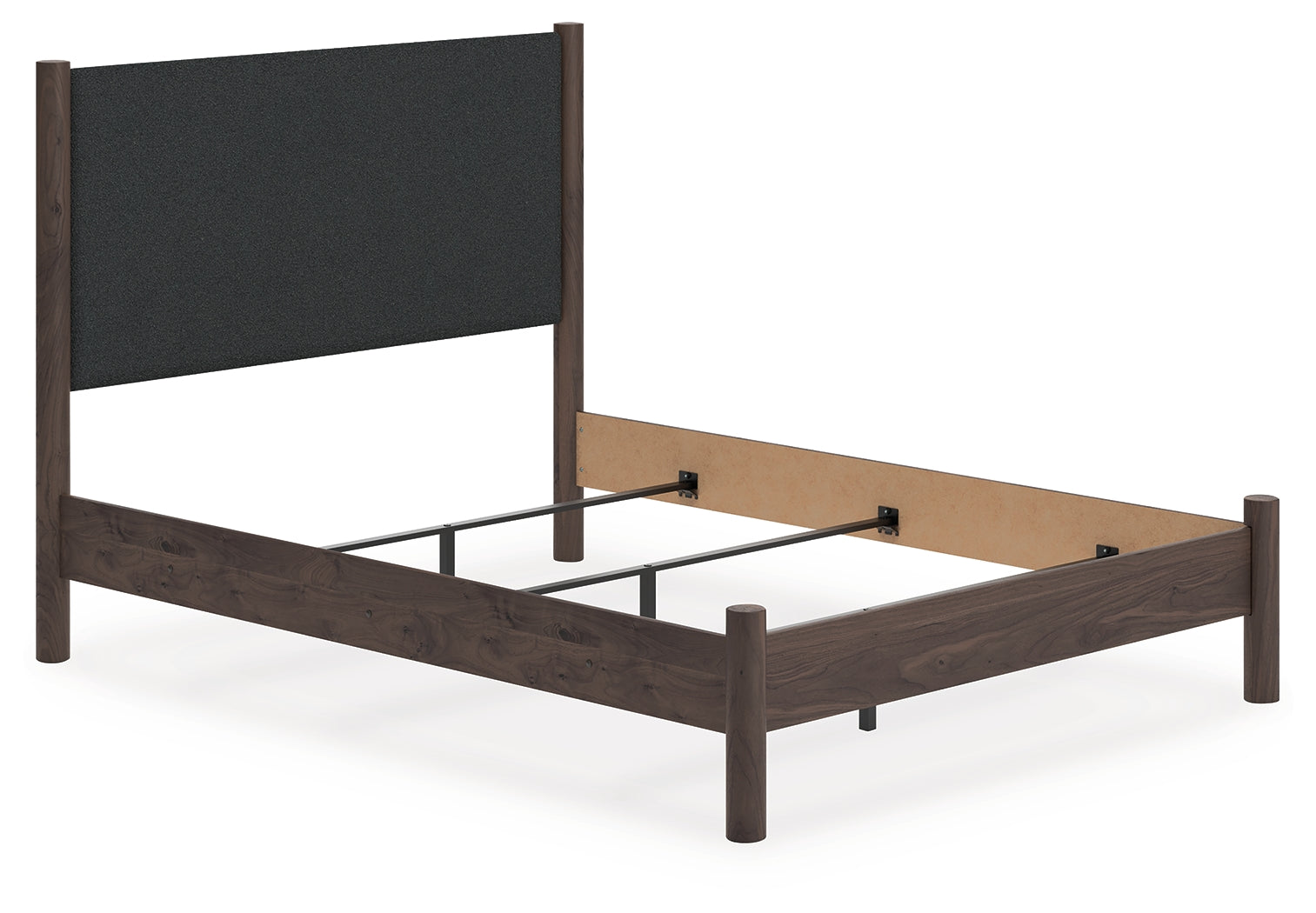 Best Furniture Outlet - Ashley Furniture - Pamytta Bedroom - Queen Upholstered Panel Bed / Brown - PCB2614B24