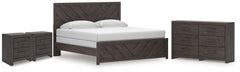Best Furniture Outlet - Ashley Furniture - Prendonea King Panel Bed, Dresser and 2 Nightstands - King Panel Bed, Dresser and 2 Nightstands - B3789B13