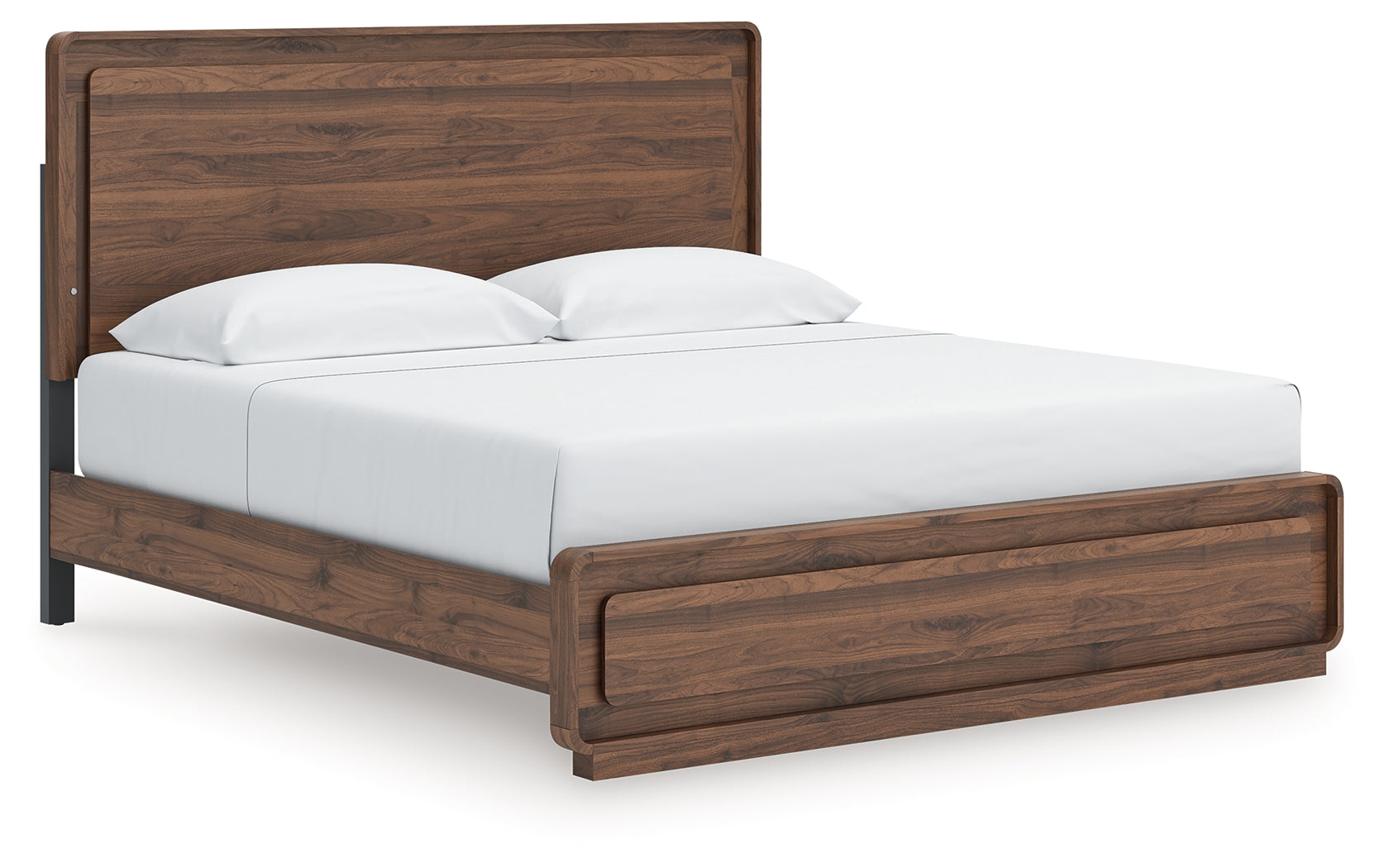 Best Furniture Outlet - Ashley Furniture - Fortlorn Bedroom - King Panel Bed / Walnut Brown - PCB386B4
