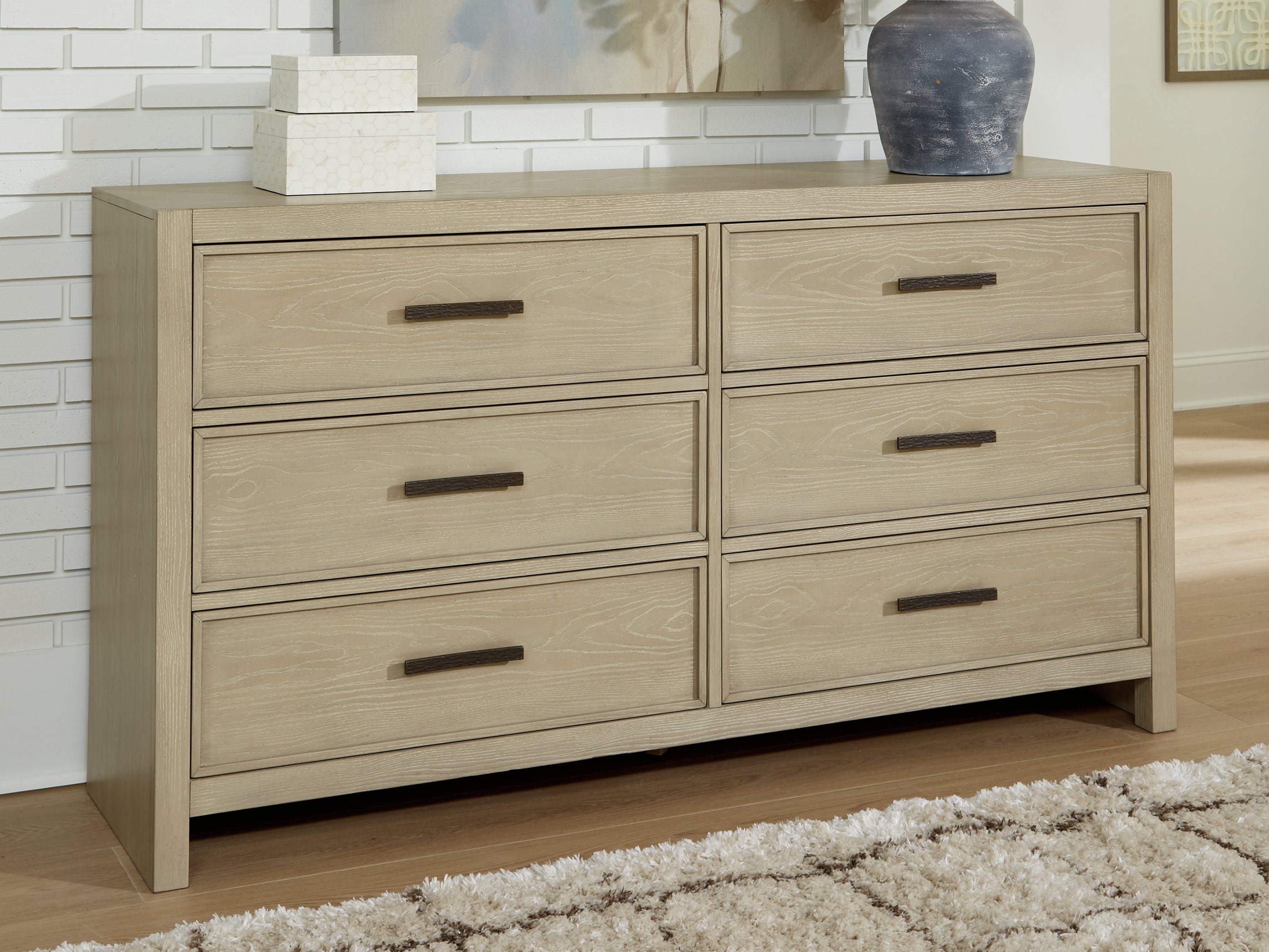 Best Furniture Outlet - Ashley Furniture - Calmoro Bedroom - Dresser / Gray - B602-31