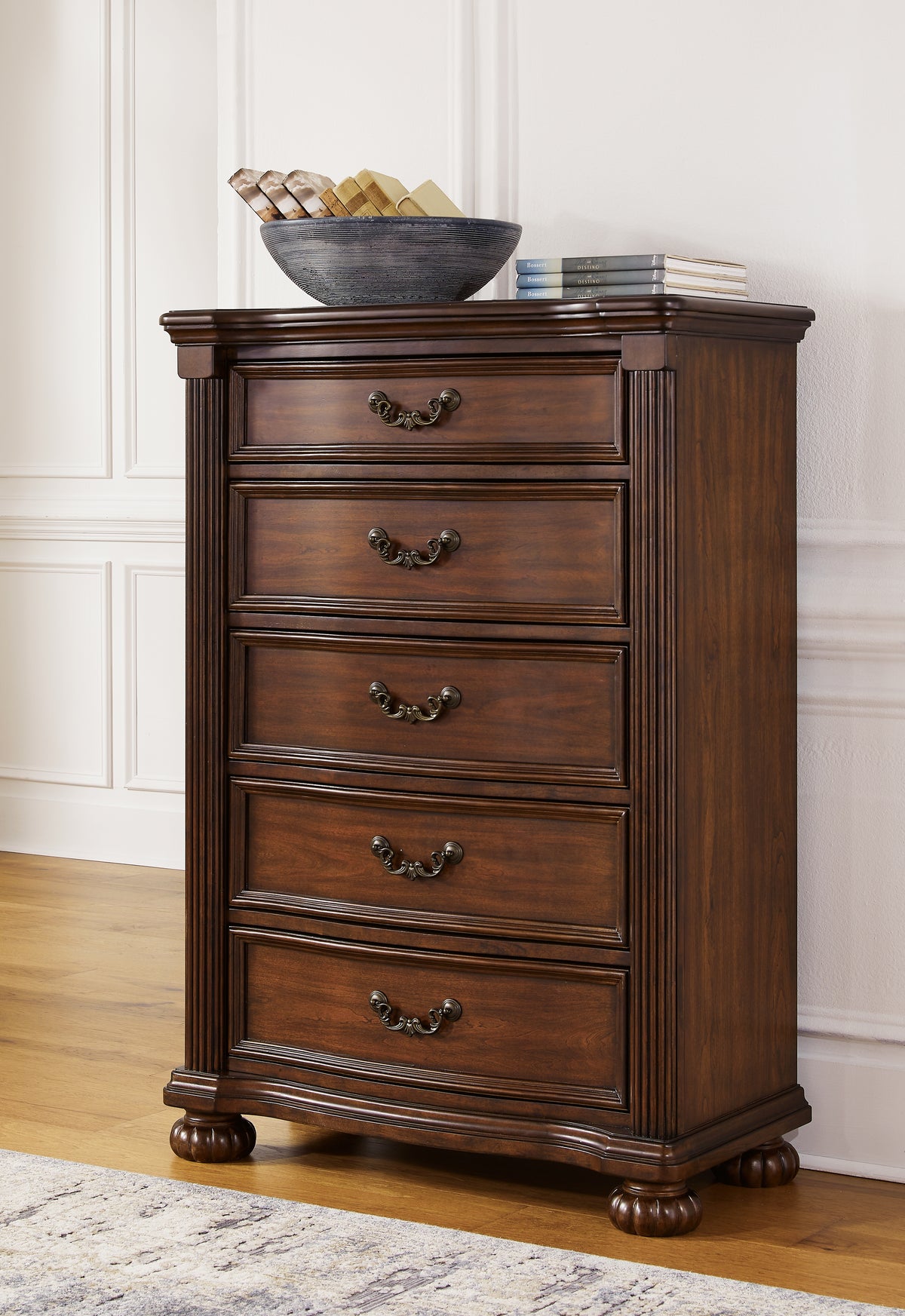 Best Furniture Outlet - Ashley Furniture - Lavinton Bedroom - King Poster Bed / Brown - B764B9