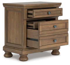 Best Furniture Outlet - Ashley Furniture - Feddinger Bedroom - California King Sleigh Bed / Medium Brown - PCB779B16