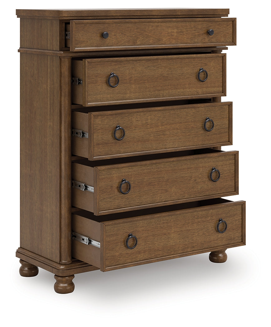 Best Furniture Outlet - Ashley Furniture - Rowlenstown Bedroom - California King Poster Bed / Antique White - PCB823B5