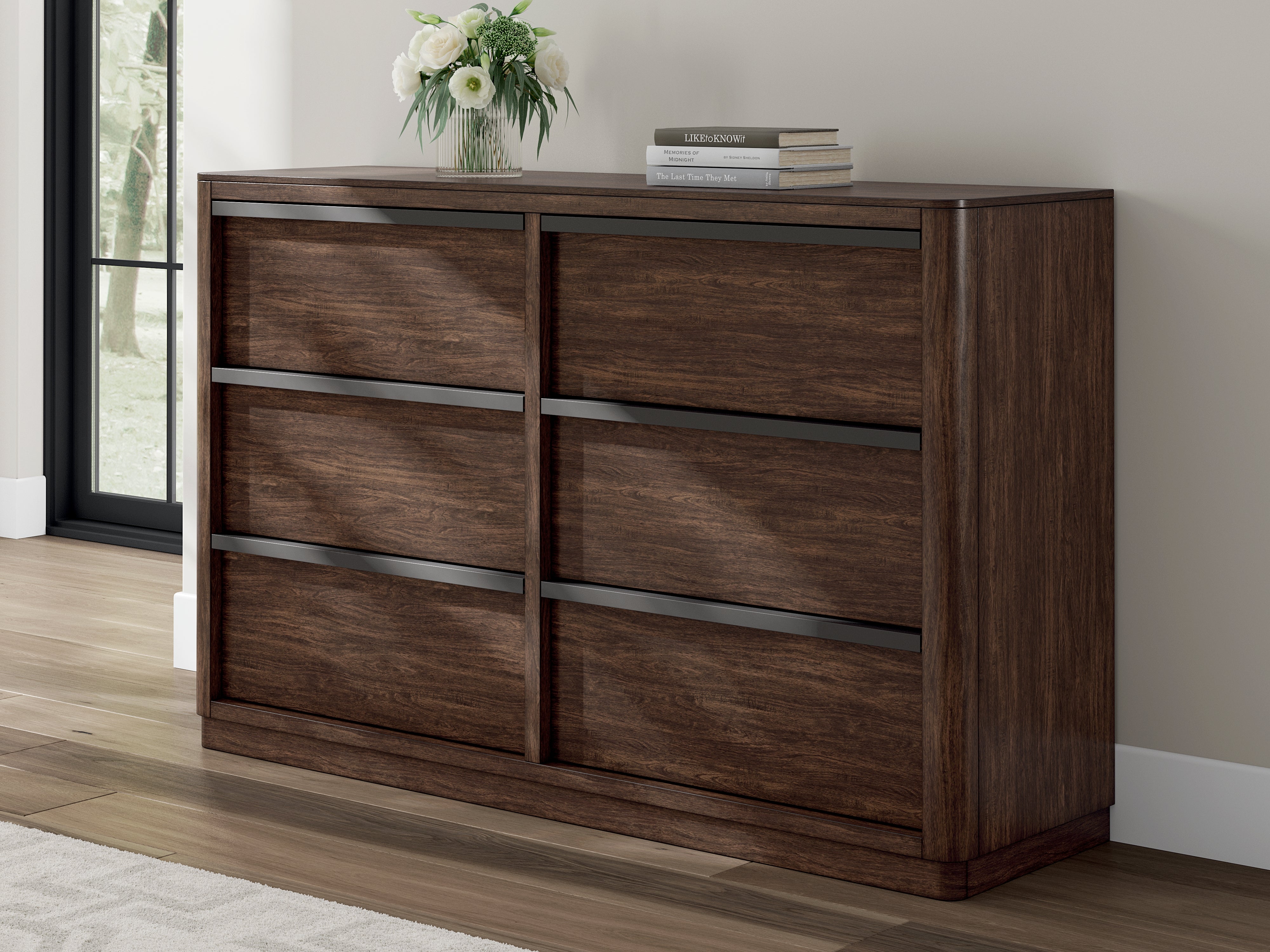 Best Furniture Outlet - Ashley Furniture - Dilenno Bedroom - Dresser / Dark Brown - PCB857-31