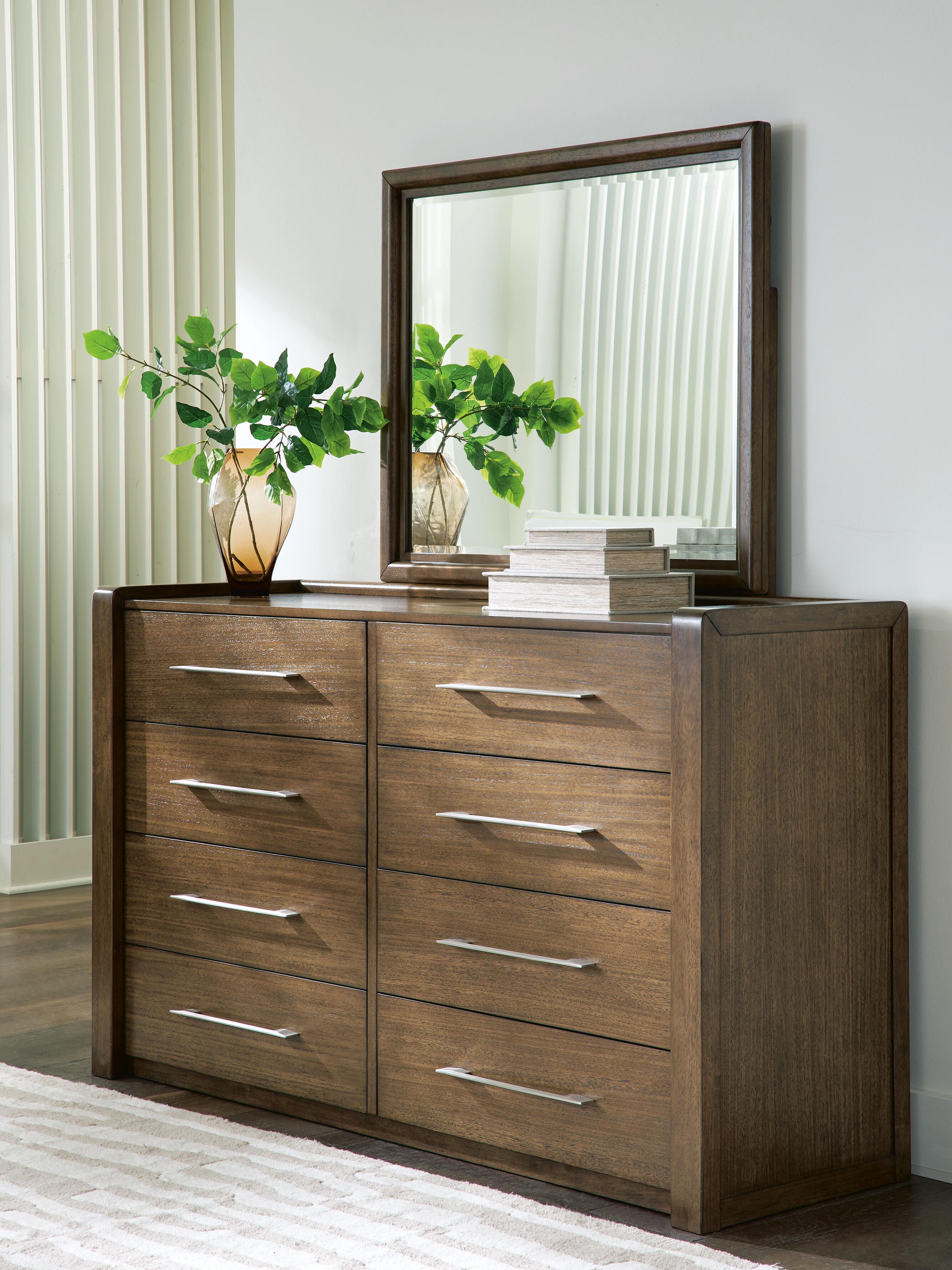 Best Furniture Outlet - Ashley Furniture - Marxmore Bedroom - Dresser and Mirror / Brown - B863B1