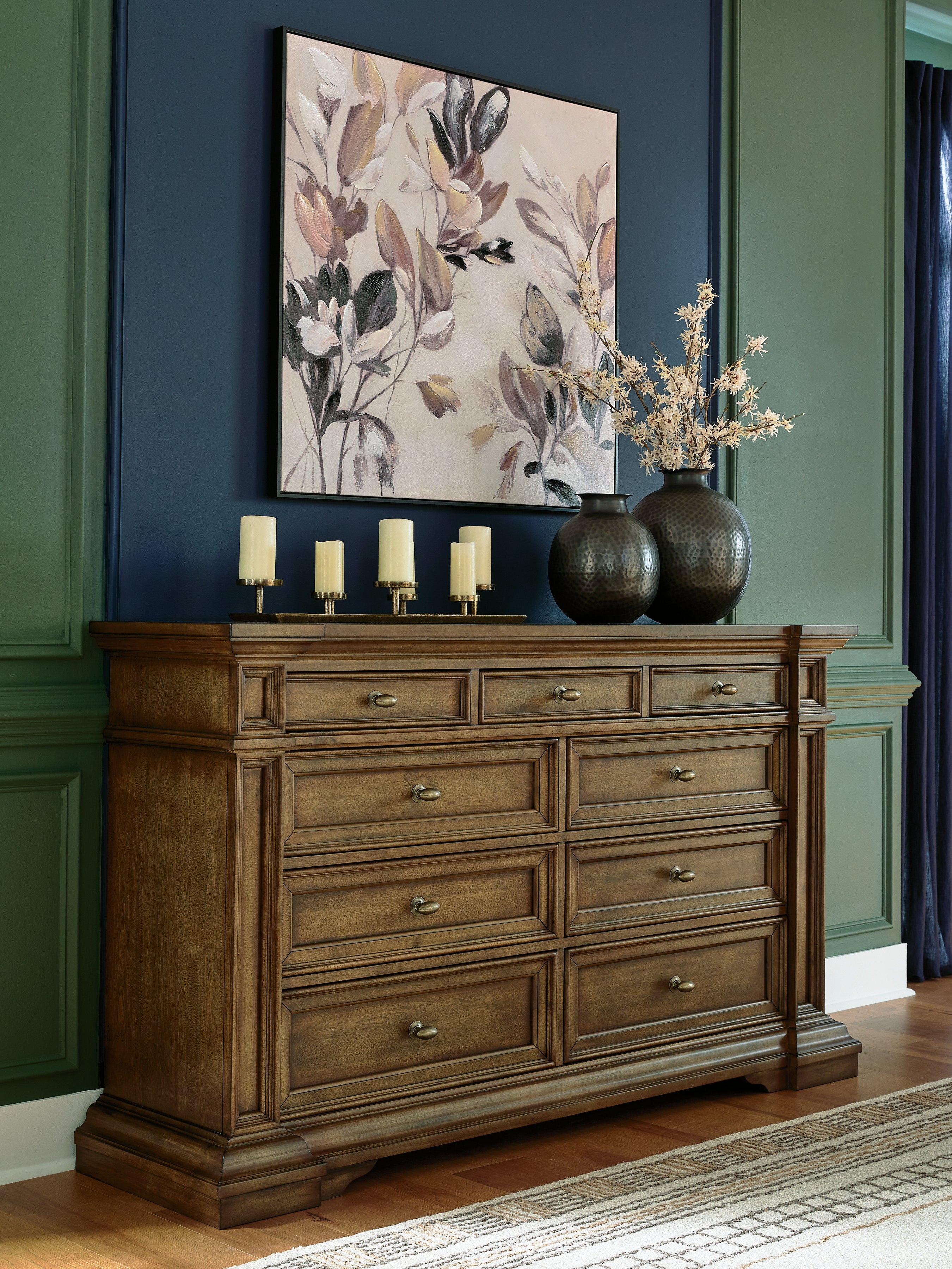 Best Furniture Outlet - Ashley Furniture - Frantanna Bedroom - Dresser / Brown - PCB949-31