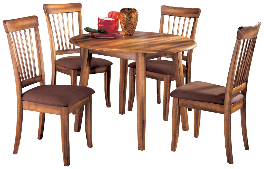 Best Furniture Outlet - Ashley Furniture - Berringer Dining Room - Dining Table and 4 Chairs / Rustic Brown - D199D13