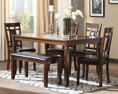 Best Furniture Outlet - Ashley Furniture - Bennox Dining Room - DRM Counter Table Set (5/CN) / Brown - D384-223