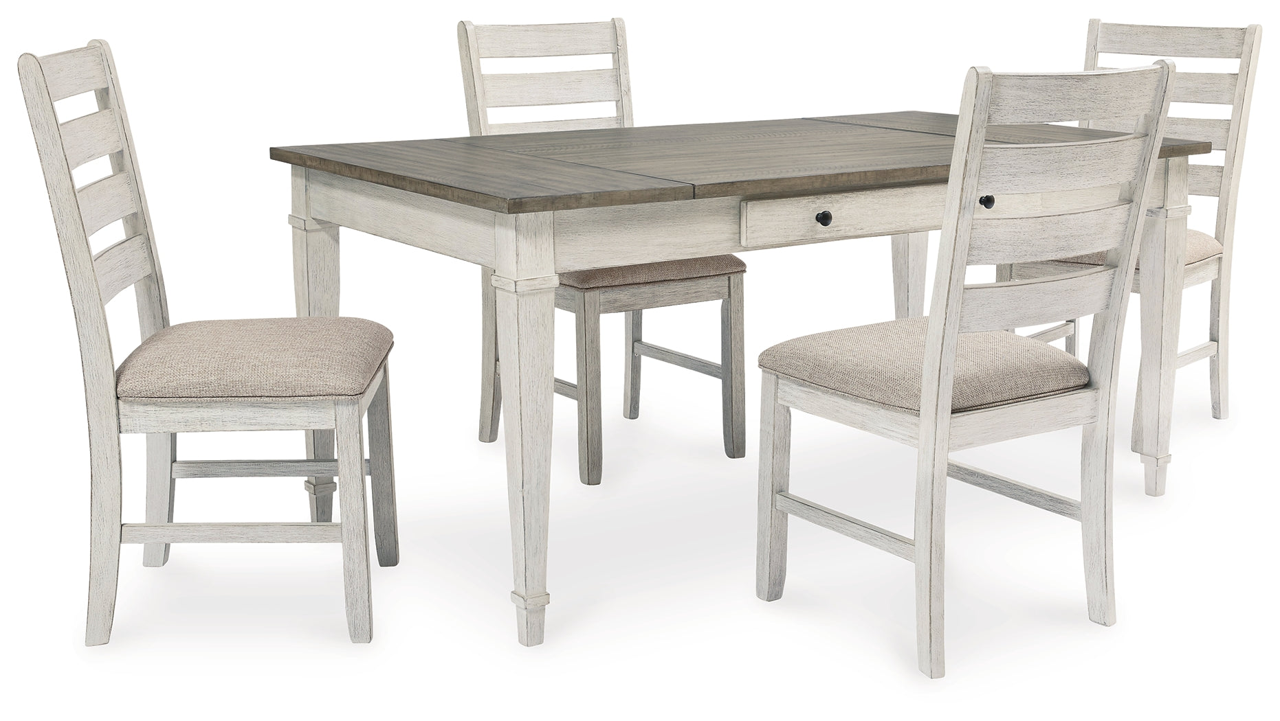 Best Furniture Outlet - Ashley Furniture - Skempton Dining Room - Dining Table and 4 Chairs / Two-tone - D394D4