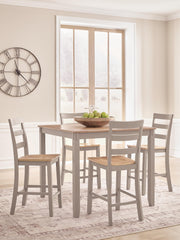 Best Furniture Outlet - Ashley Furniture - Harperfeld Dining Room - DRM Counter Table Set (5/CN) - PCD403-223