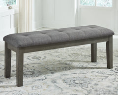 Best Furniture Outlet - Ashley Furniture - Hallanden Dining Room - RECT DRM Counter EXT Table / Gray / 42"W x 60"D x 36"H - D589-42
