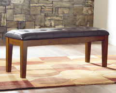 Best Furniture Outlet - Ashley Furniture - Ralene Dining Bench - Large UPH Dining Room Bench / Medium Brown / 50"W x 16"D x 19"H - D594-00