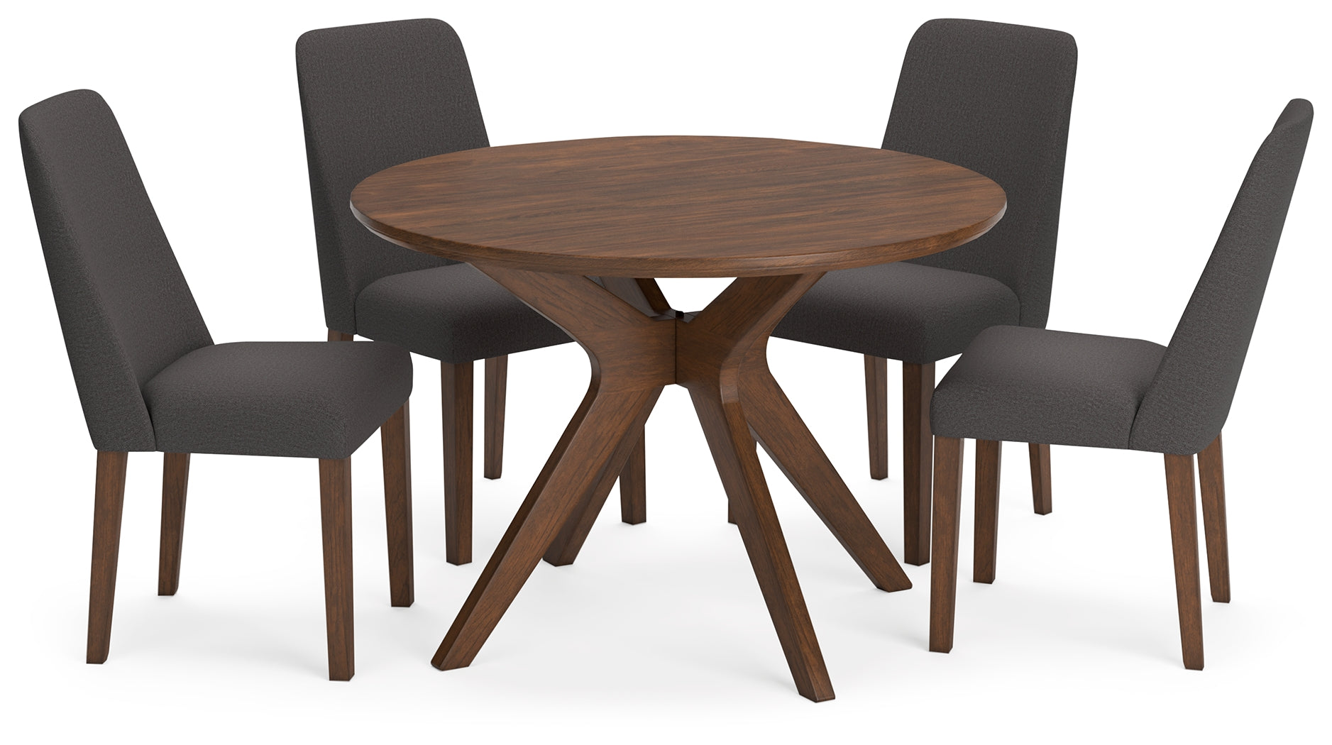 Best Furniture Outlet - Ashley Furniture - Lyncott Dining Room - Dining Table and 4 Chairs / Brown - D615D7