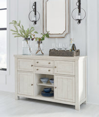 Best Furniture Outlet - Ashley Furniture - Robbinsdale Dining Room - Counter Height Barstool (Set of 2) / Antique White - D642-324X2
