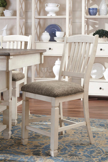 Best Furniture Outlet - Ashley Furniture - Bolanburg Dining Room - Counter Height Bar Stool (Set of 2) / Two-tone - D647-124X2