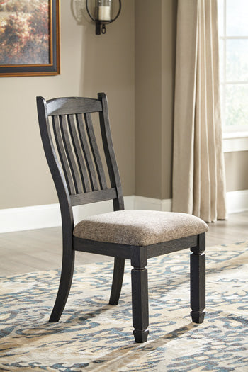 Best Furniture Outlet - Ashley Furniture - Tyler Creek Dining Room - Dining Chair (Set of 2) / Black/Grayish Brown - D736-01X2