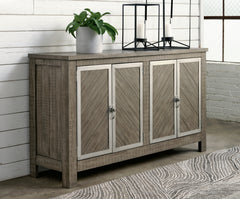 Best Furniture Outlet - Ashley Furniture - Krystanza Dining Room - Dining Room Server / Weathered Gray - D766-60