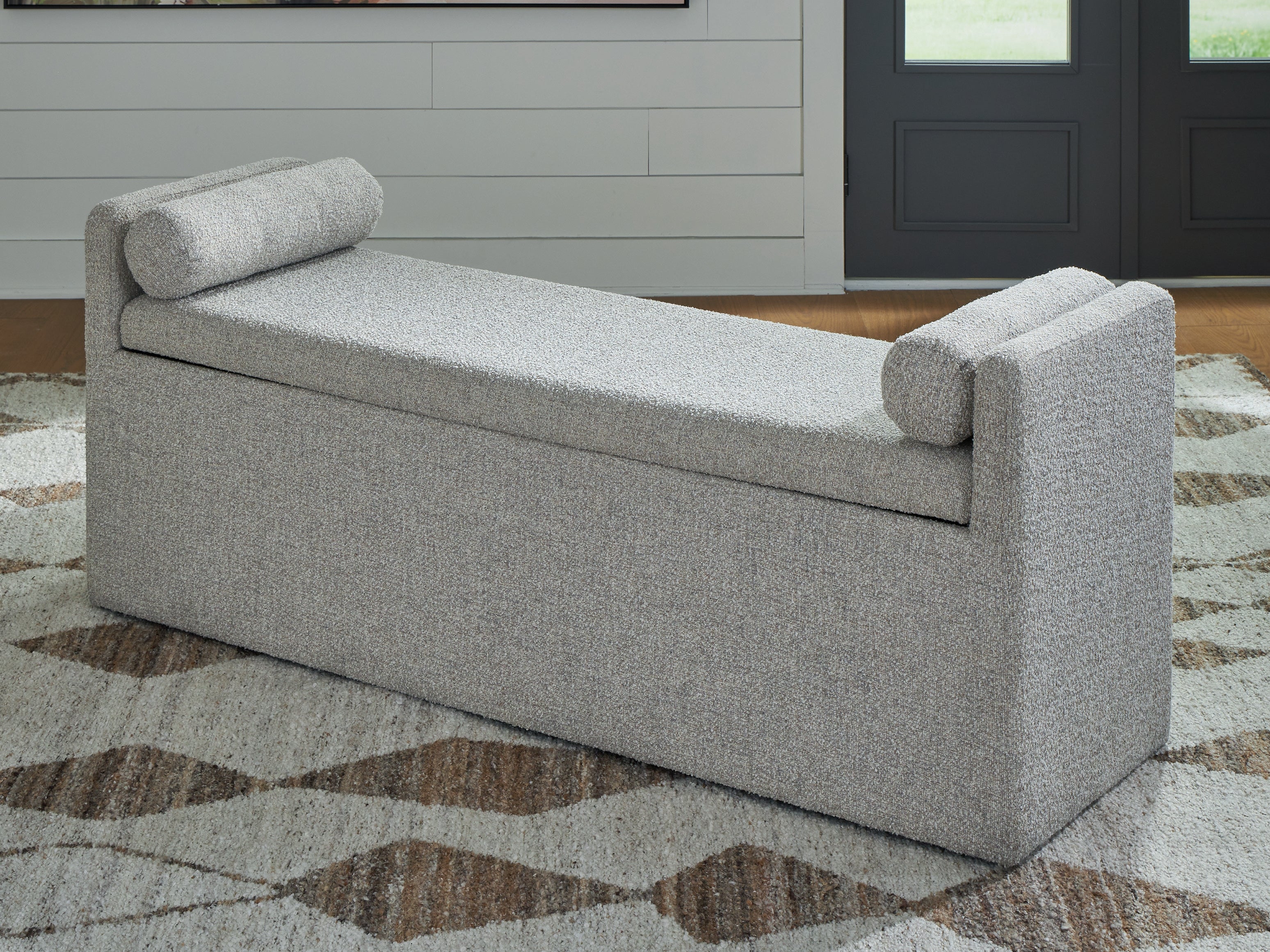 Best Furniture Outlet - Ashley Furniture - Galliden Dining Room - Large UPH Dining Room Bench / Beige - D841-00