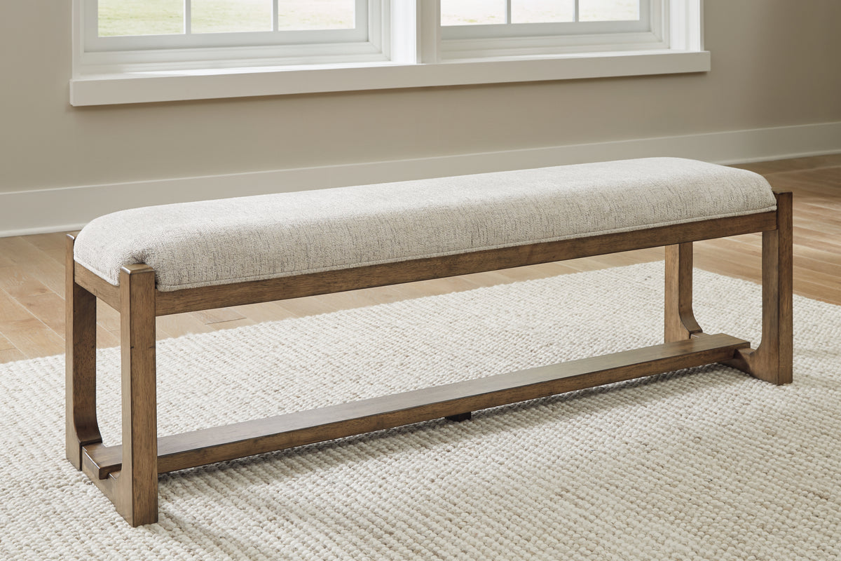 Best Furniture Outlet - Ashley Furniture - Cabalynn Dining Room - RECT Dining Room Counter Table / Light Brown / 76"W x 34"D x 36"H - D974-13