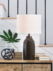 Best Furniture Outlet - Ashley Furniture - Jyler Lighting - Terracotta Table Lamp (1/CN) - L100904