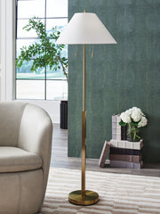 Best Furniture Outlet - Ashley Furniture - Haigwood Lighting - Metal Table Lamp (1/CN) / Gold Finish - L208474