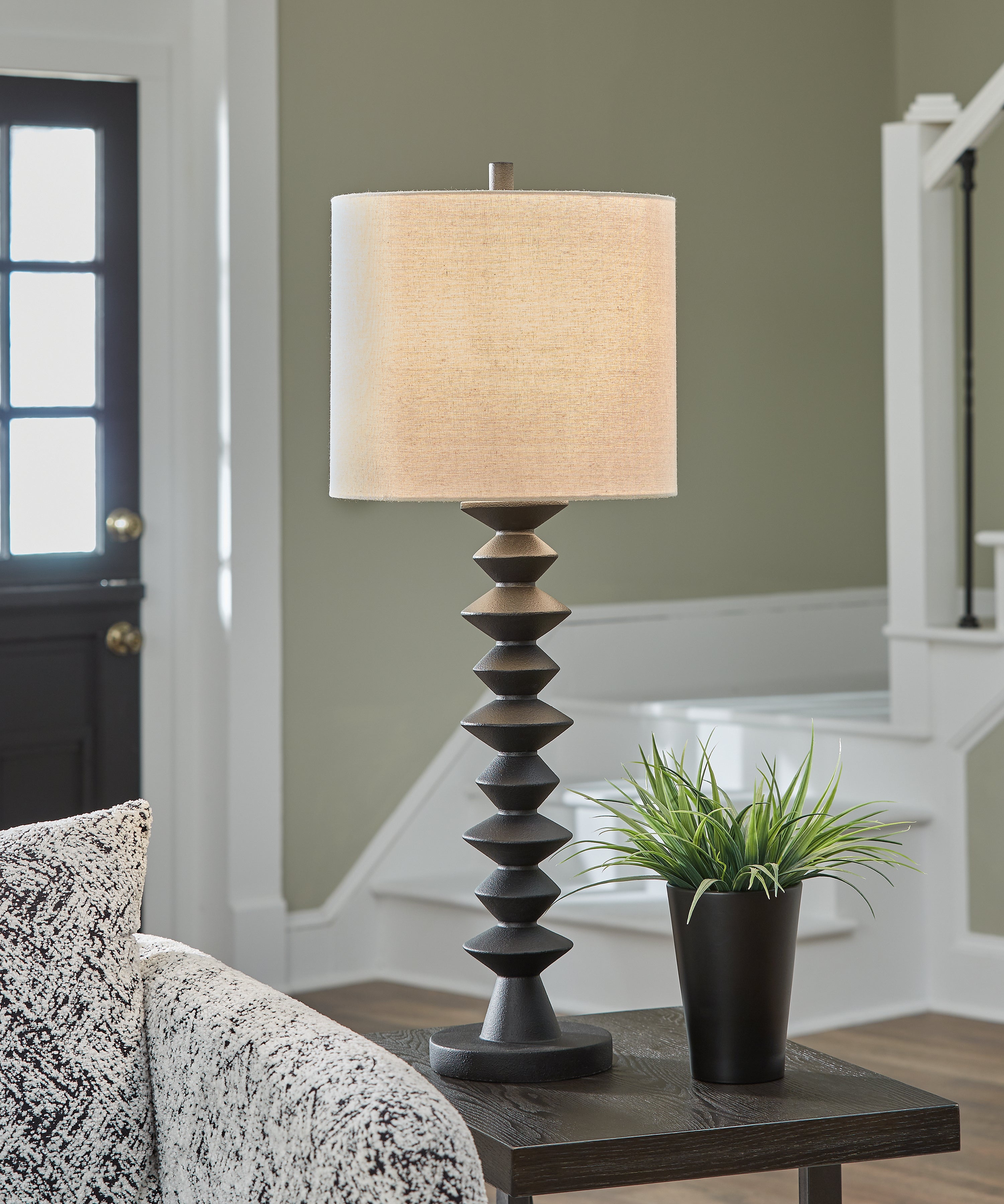 Best Furniture Outlet - Ashley Furniture - Luanndon Lighting - 2-Piece Lamp Set / Black - L235783X2