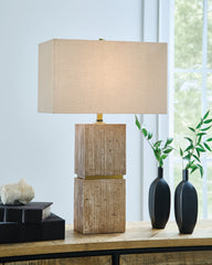 Best Furniture Outlet - Ashley Furniture - Laddner Lighting - Poly Table Lamp (1/CN) - L236054
