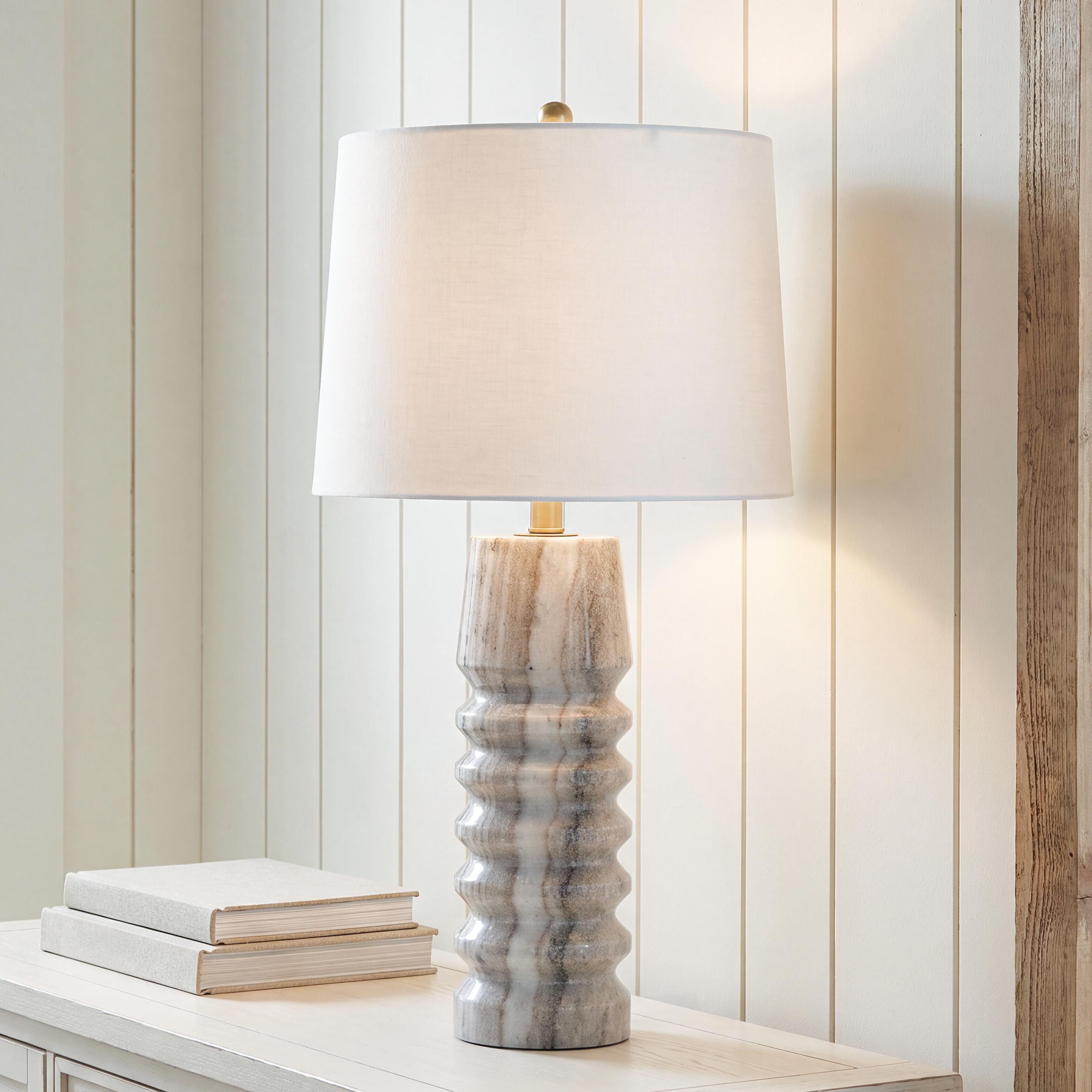 Best Furniture Outlet - Ashley Furniture - Desmont Lighting - Marble Table Lamp (1/CN) - L428974
