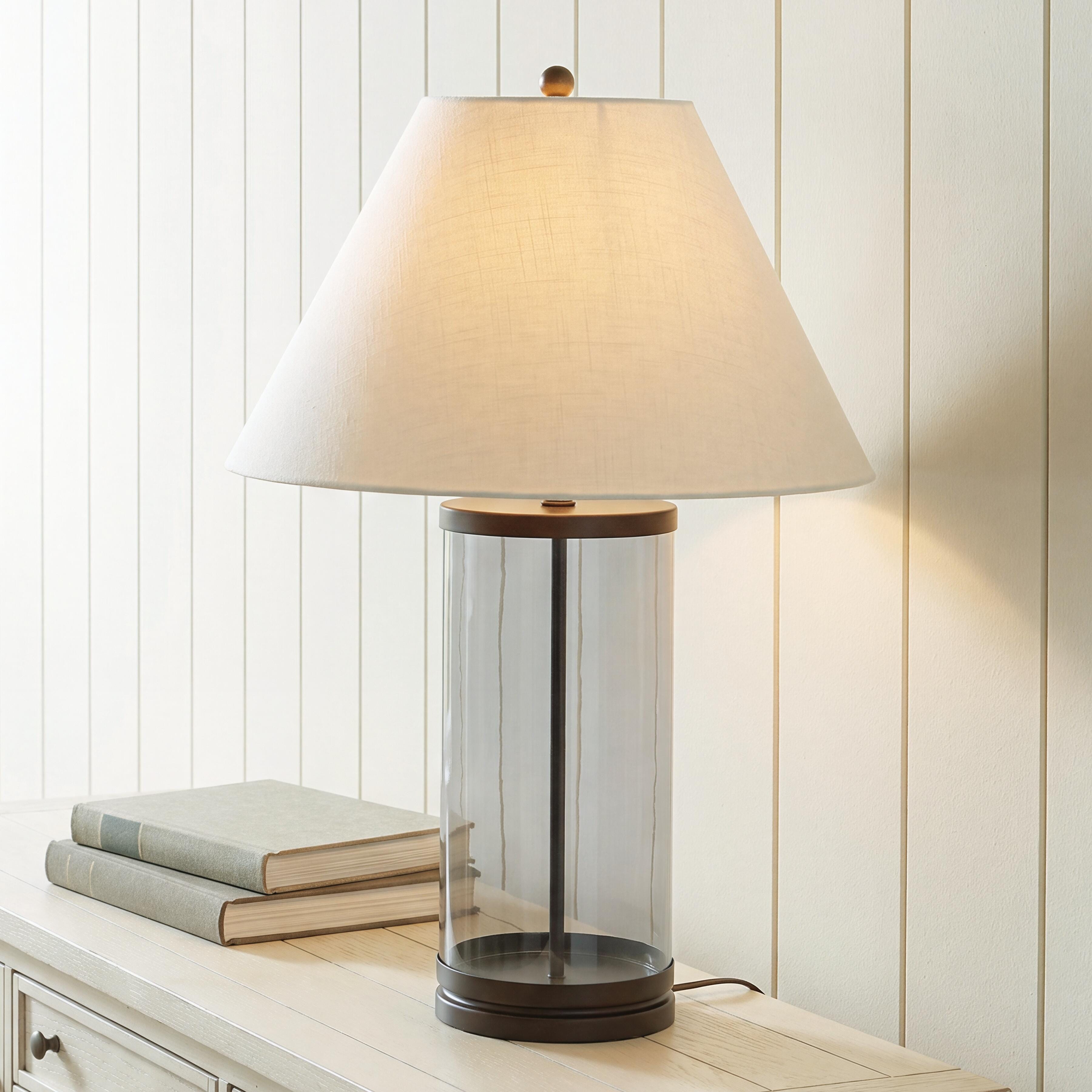 Best Furniture Outlet - Ashley Furniture - Junrow Lighting - Glass Table Lamp (1/CN) - L430964