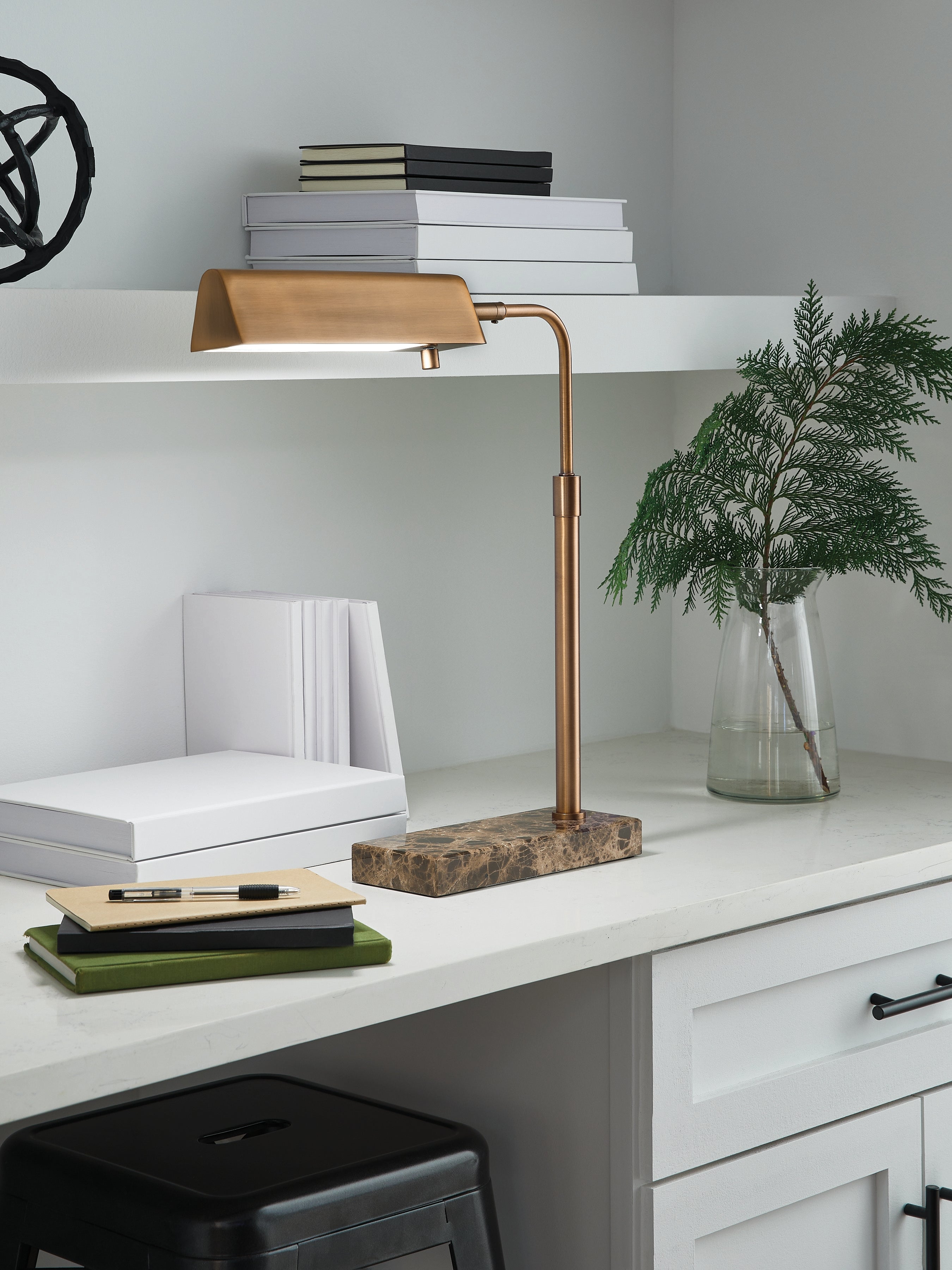Best Furniture Outlet - Ashley Furniture - Yafe Lighting - Metal Desk Lamp (1/CN) - L734412
