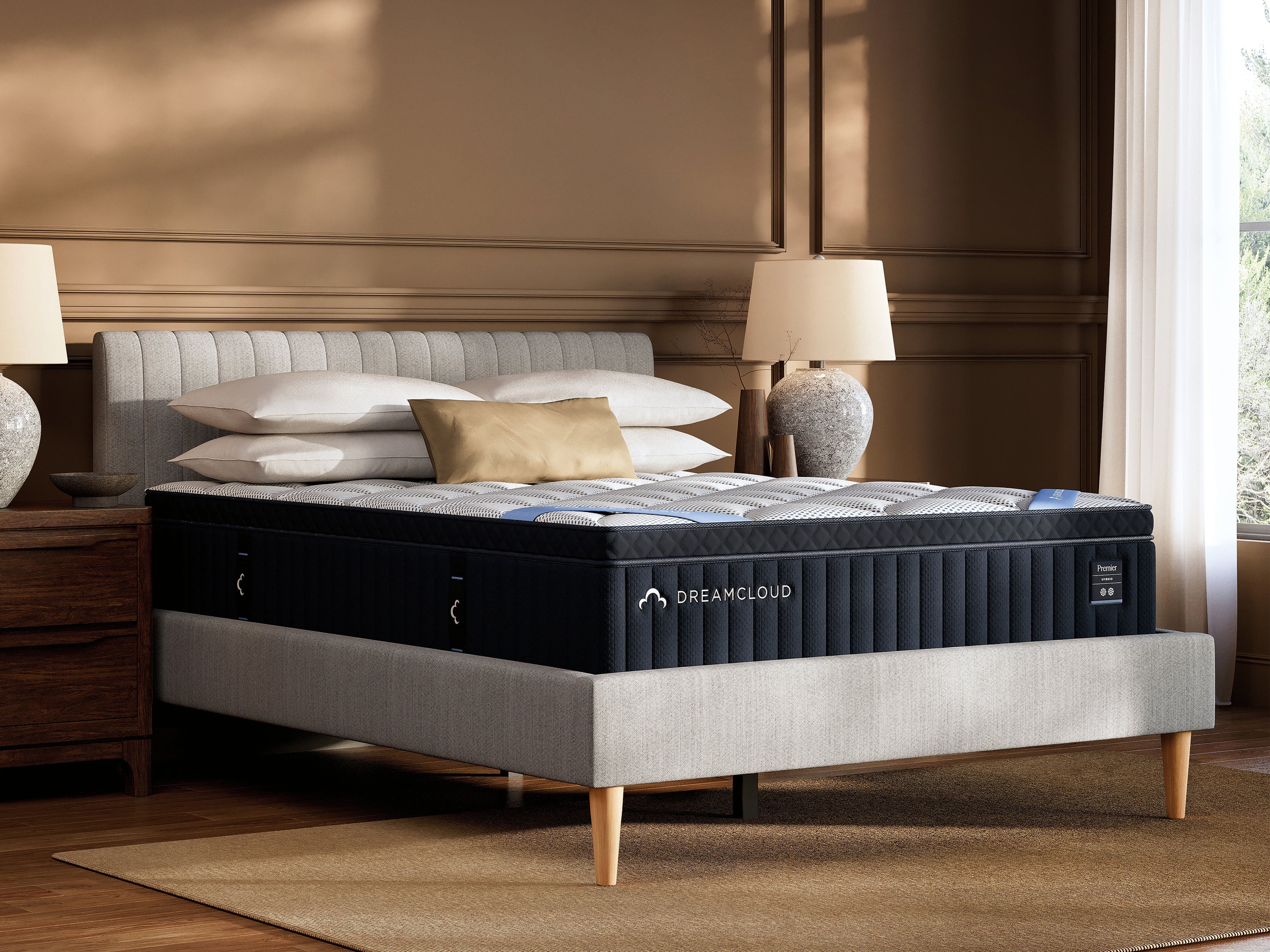 Best Furniture Outlet - Ashley Furniture - DreamCloud Hybrid Premier 4.0 Mattresses - California King / White - M13651