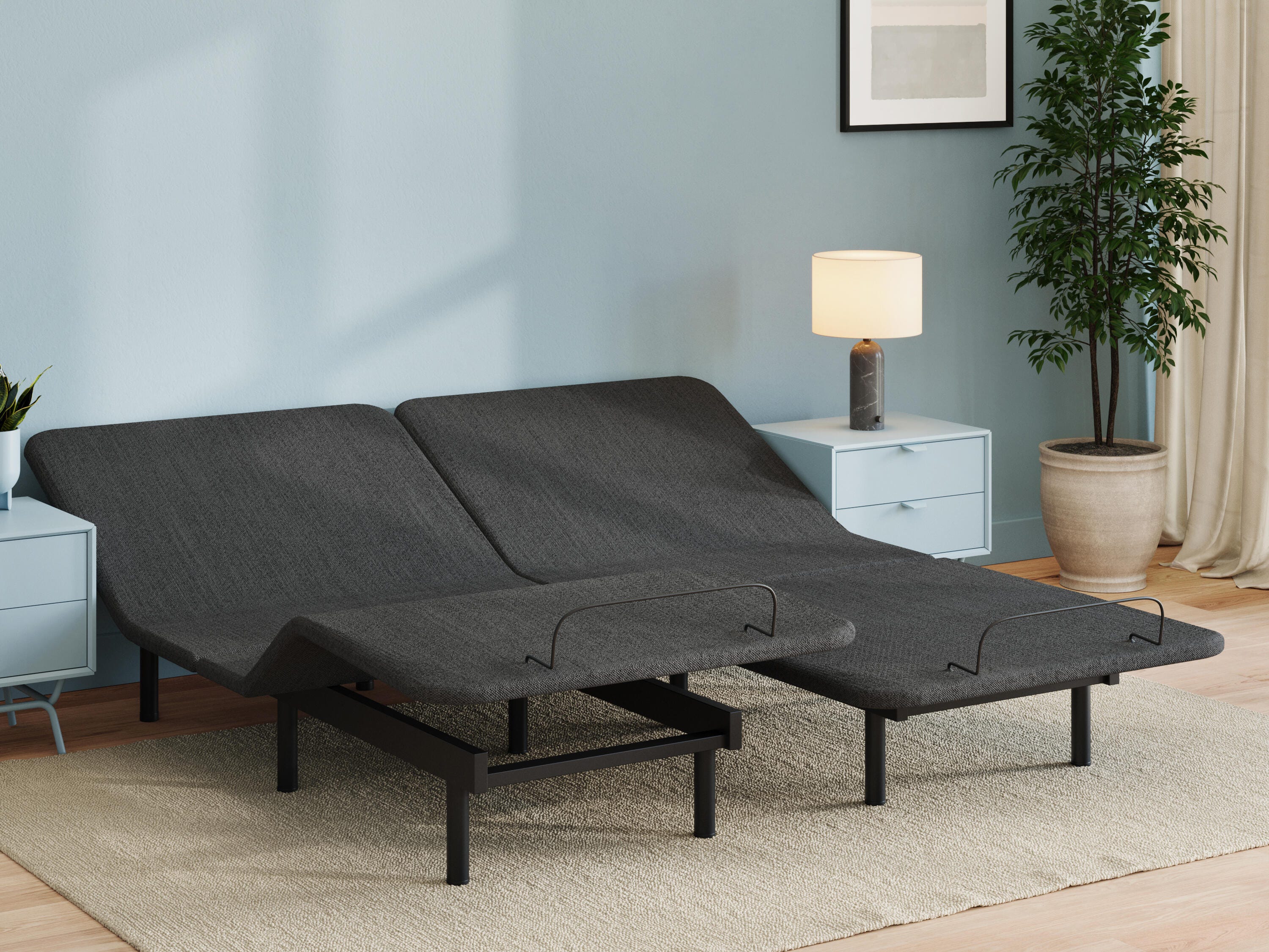 Best Furniture Outlet - Ashley Furniture - Comfort Classic Adj Base Split California King Adjustable Base - Split Cal King Adjustable Base - M1X1192