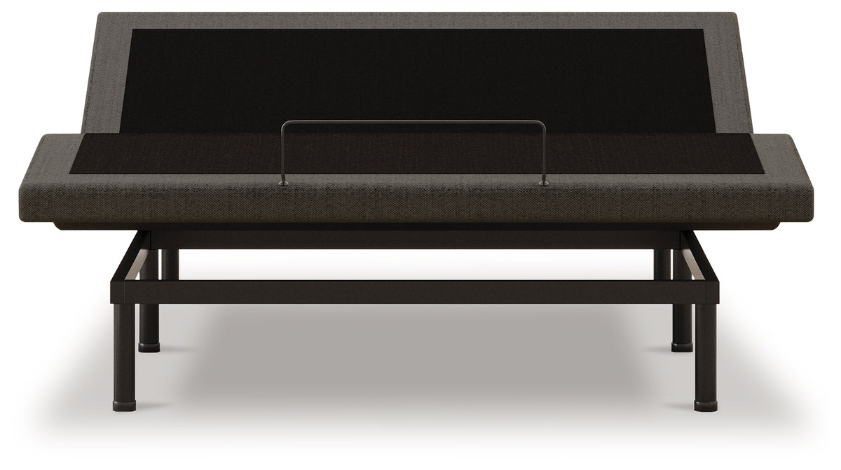 Best Furniture Outlet - Ashley Furniture - Head/Foot Model - Better Queen Adjustable Base - Queen Adjustable Base / Charcoal Gray - M5X432