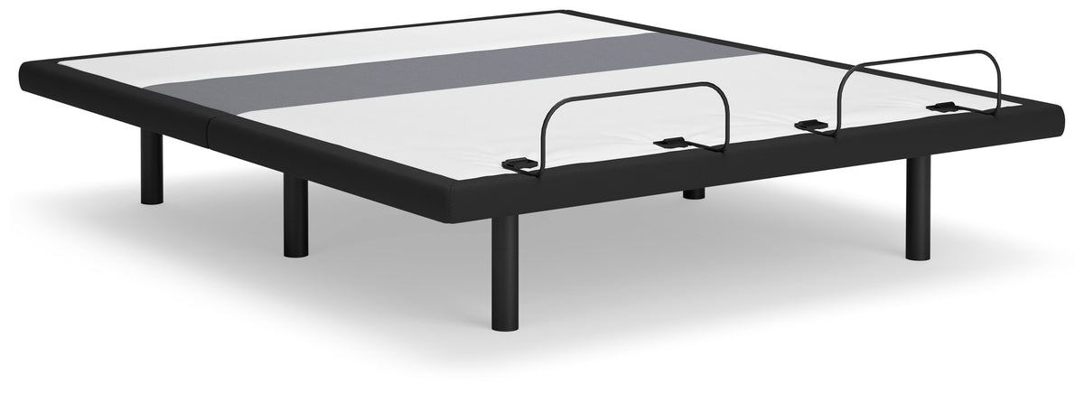 Best Furniture Outlet - Ashley Furniture - Best Base with Lumbar and Audio King Adjustable Base - King Adjustable Base / Charcoal Gray - M5X542
