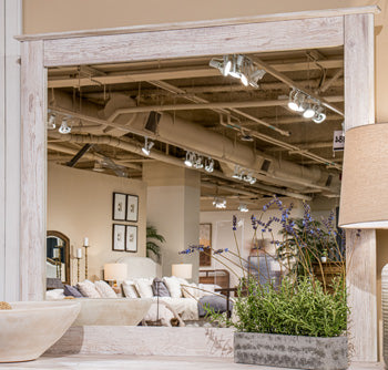 Best Furniture Outlet - Ashley Furniture - Makidern Bedroom - Bedroom Mirror / Whitewash - PCB1171-36