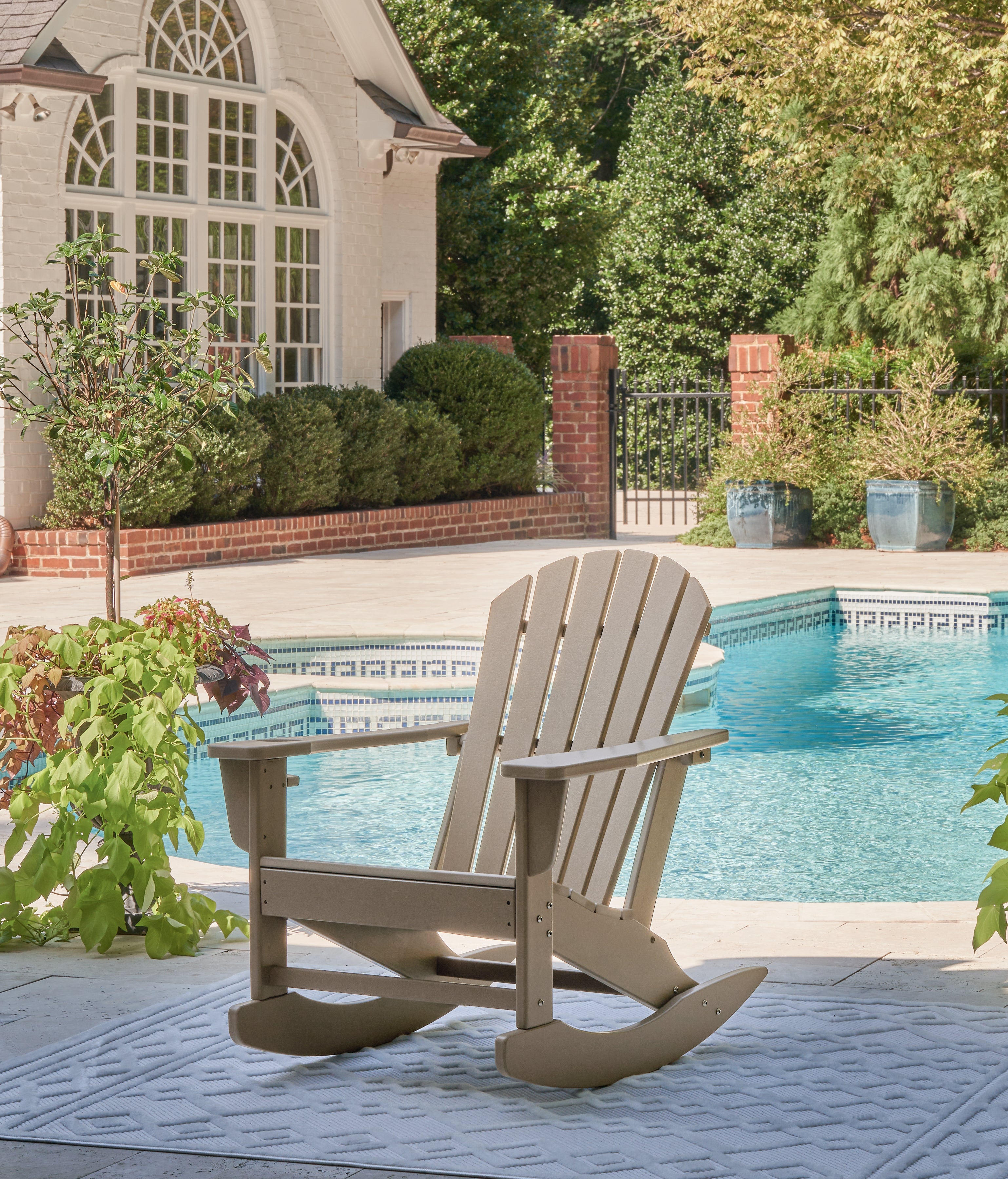 Best Furniture Outlet - Ashley Furniture - Sundown Treasure Outdoor - Rocking Chair / Driftwood - P014-827