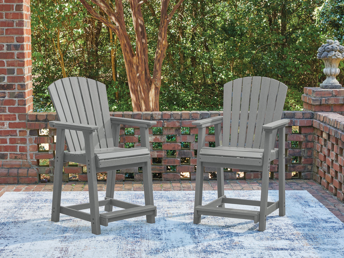 Best Furniture Outlet - Ashley Furniture - Sanctuary Beach Outdoor - Barstool (Set of 2) - PCP227-124